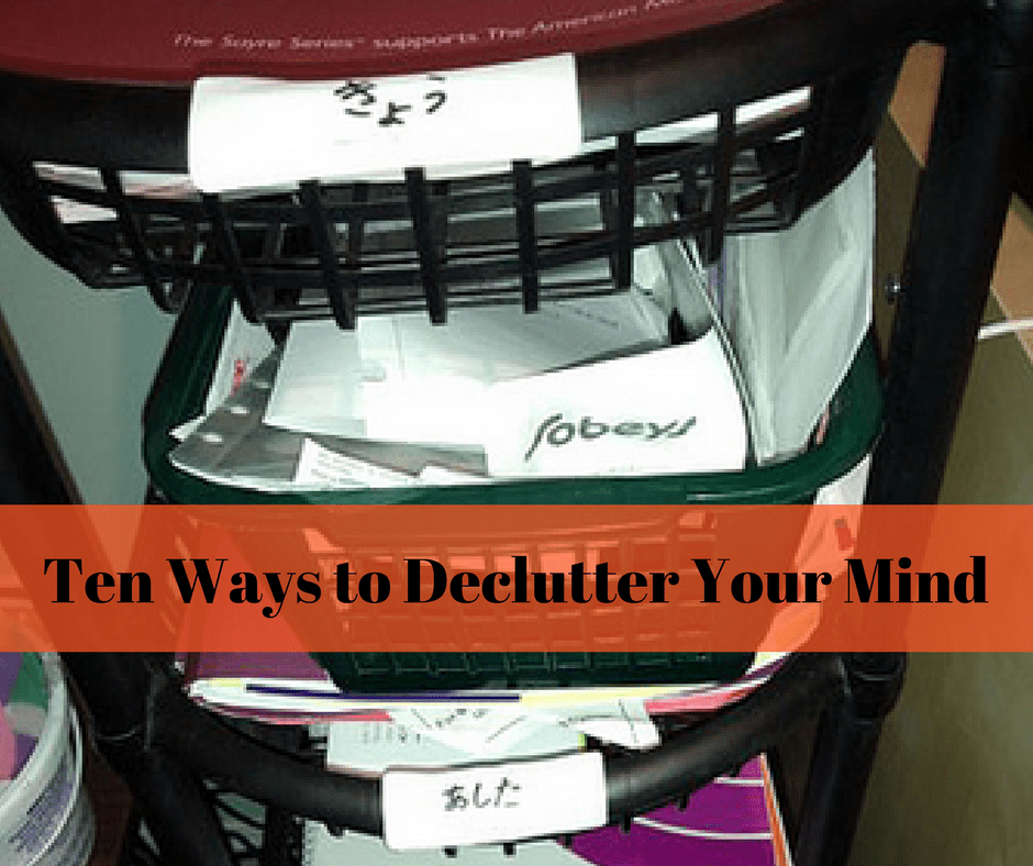 declutter your mind