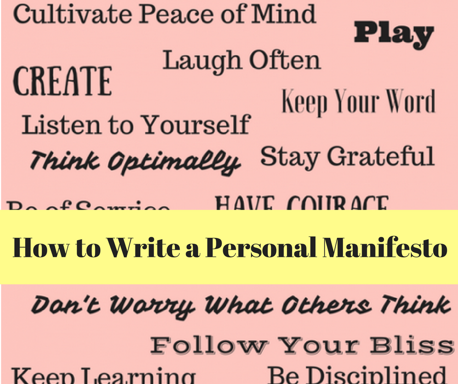 personal manifesto examples