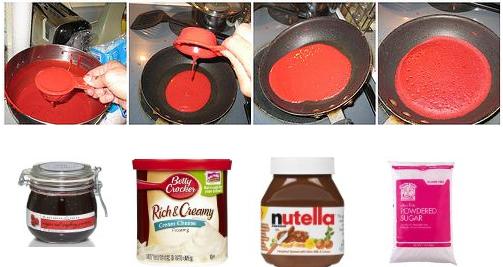 red velvet crepes