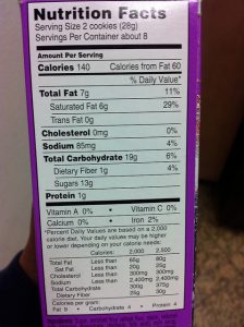 nutrition facts