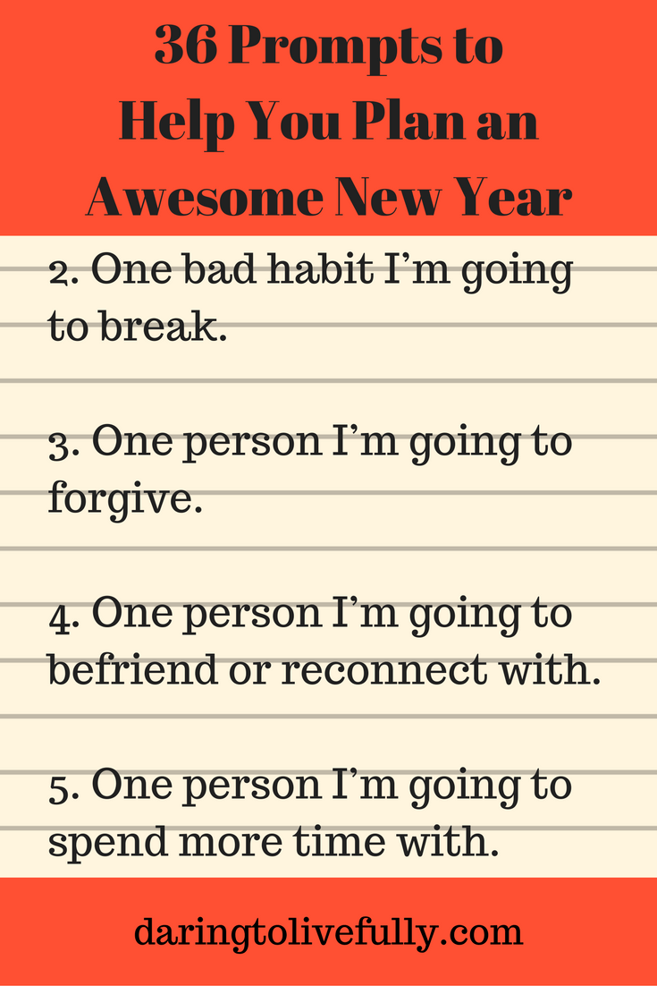 New Year prompts