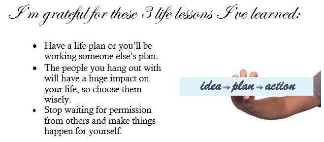 three life lessons