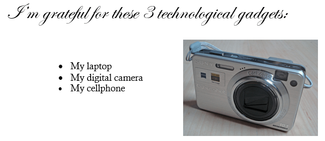 three technological gadgets