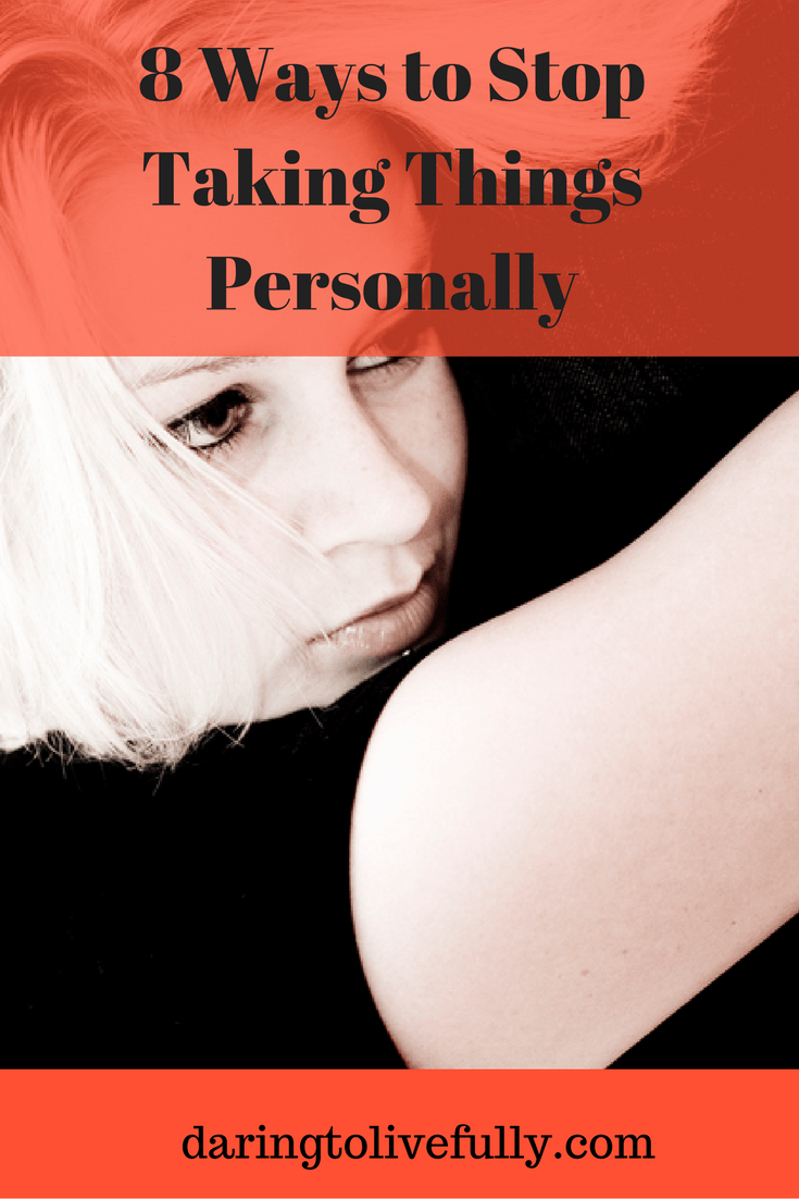 stop taking things personally