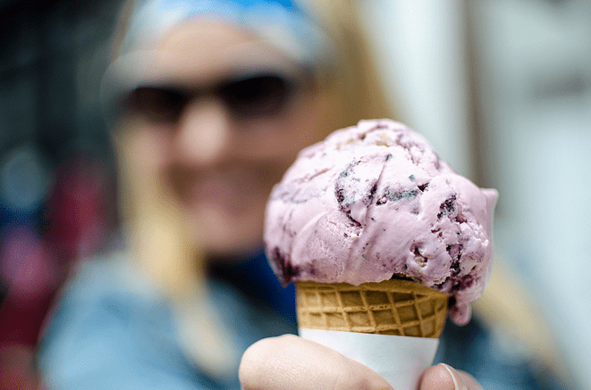 blueberry ice cream