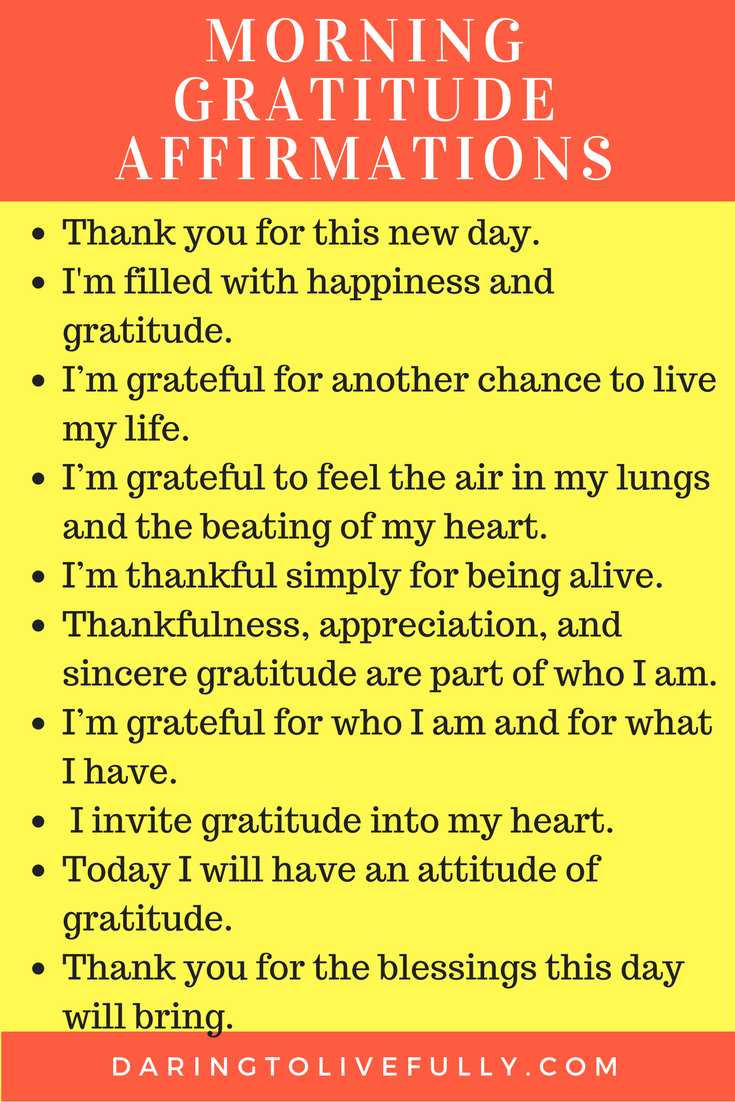 gratitude affirmations