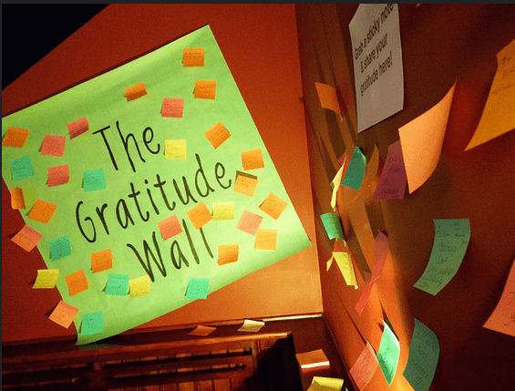 gratitude wall