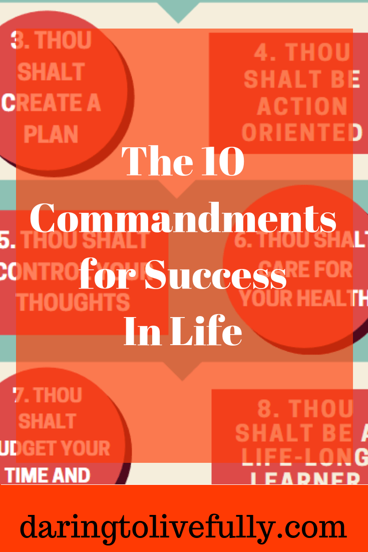 10 commandments of success